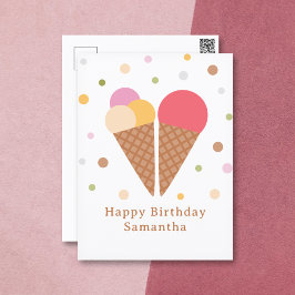 Ijs Happy Birthday Wenskaart Briefkaart