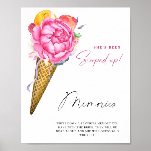 IJs - herinneringen met de bruid Poster (Voorkant)