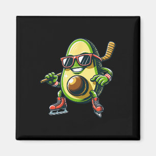 Ijs Hockey Avocado Schaatsen Pret Zonnebril Magneet