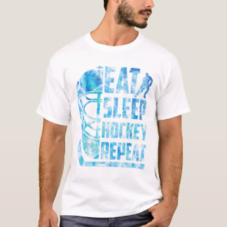 Ijs Hockey Eten Slapen Hockey Herhalen Grappige Je T-shirt