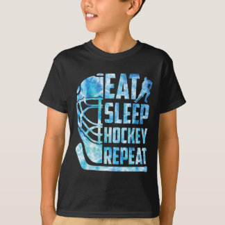 Ijs Hockey Eten Slapen Hockey Herhalen Grappige Je T-shirt