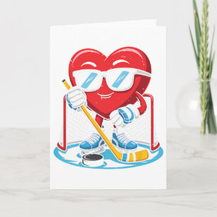 Ijs Hockey Jongens Mannen Grappige Hockey Hart Lie Kaart