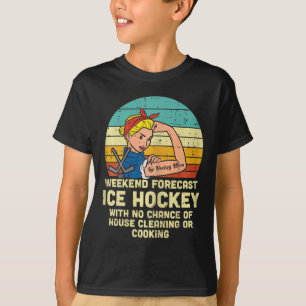 Ijs Hockey Moeder Weekend Voorspelling Grappige Sp T-shirt