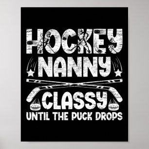 Ijs Hockey Nanny Oma Grappige Nanny Van Een Hockey Poster