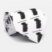 Ijs hockey puck stropdas (Opgerold)