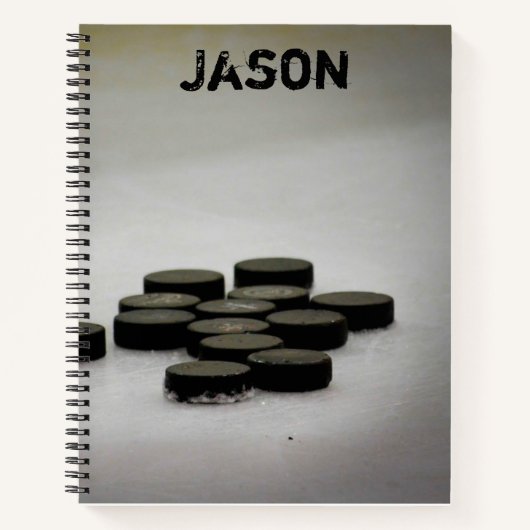 Ijs Hockey Pucks School Notitieboek (Voorkant)