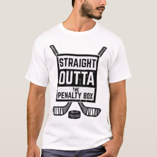 Ijs Hockey Rechtstreeks Uit Penalty Box Funny Mann T-shirt