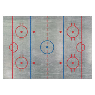 (IJs) Hockey Rink Ice Cutting Board Snijplank