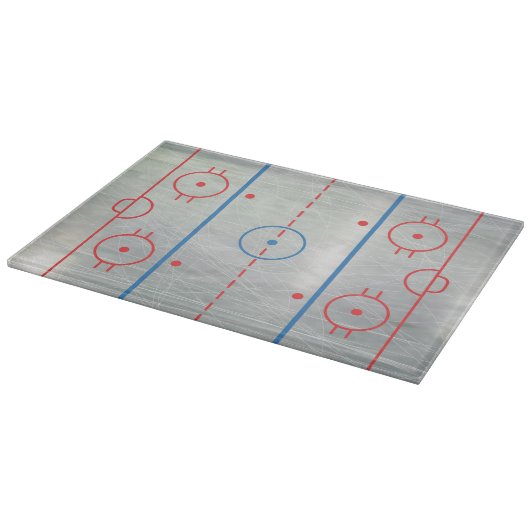 (IJs) Hockey Rink Ice Cutting Board Snijplank (Hoek)