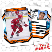 Ijs Hockey Ruilkaart in Koel Oranje Wit