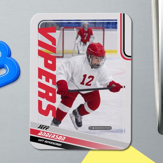 Ijs Hockey Ruilkaart Magneet