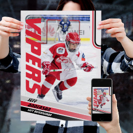 Ijs Hockey Ruilkaart Poster