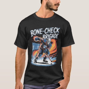 Ijs Hockey Schedel Team Botcontrole Kracht Grappig T-shirt