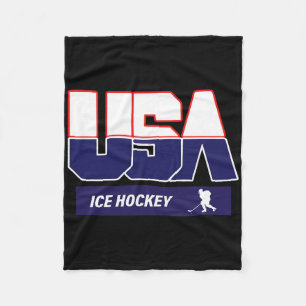Ijs Hockey Souvenir Usa Team Fleece Deken