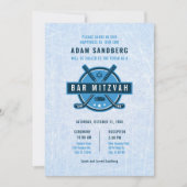 IJs Hockey Thema Bar Mitzvah Uitnodiging (Voorkant)