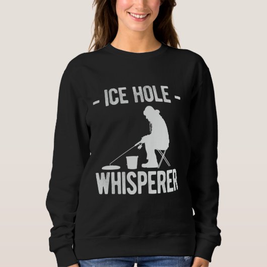 IJs Hole Fluisteraar Ijsvissen Trui (Voorkant)