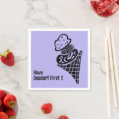 Ijs houtsnede servet (Insitu)