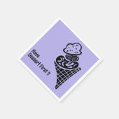 Ijs houtsnede servet (Hoek)