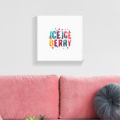 IJs, Ice Berry Canvas Afdruk (Insitu (Woonkamer))
