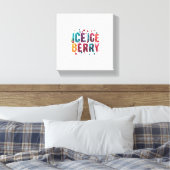 IJs, Ice Berry Canvas Afdruk (Insitu (Slaapkamer))