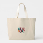 IJs, Ice Berry Grote Tote Bag (Achterkant)