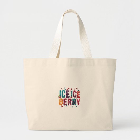 IJs, Ice Berry Grote Tote Bag (Voorkant)