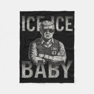 Ijs Ijs Baby Retro Grappige Trump  Fleece Deken