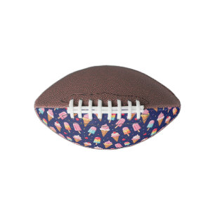 Ijs, ijslolly's en kersen patroon american football