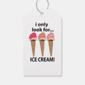 IJs Ik zoek alleen ijs Cadeaulabel (Achterkant)