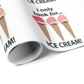 IJs Ik zoek alleen ijs Cadeaupapier (Rol Hoek)