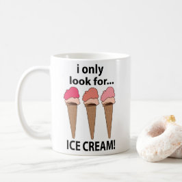 IJs Ik zoek alleen ijs Koffiemok