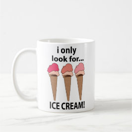 IJs Ik zoek alleen ijs Koffiemok