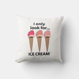 IJs Ik zoek alleen ijs Kussen