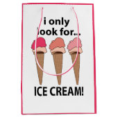 IJs Ik zoek alleen ijs Medium Cadeauzakje (Voorkant)