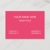 IJs Ik zoek alleen ijs Visitekaartje (Achterkant)