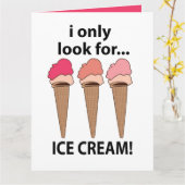 Ijs Ik zoek alleen naar ijs Kaart (Gele Bloem)