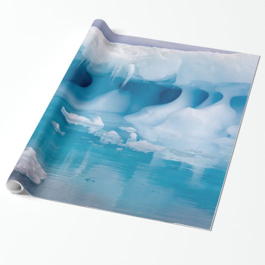 IJs in Antarctica Cadeaupapier (Uitgerold)