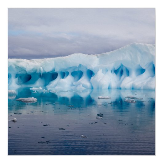 IJs in Antarctica Perfect Poster (Voorkant)