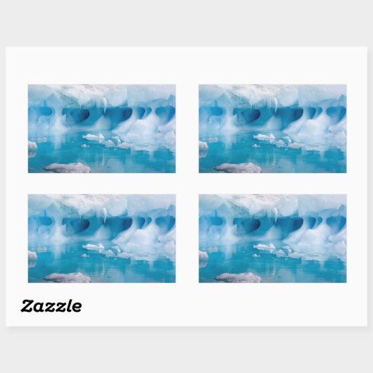 IJs in Antarctica Rechthoekige Sticker (Vel)