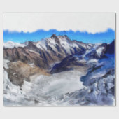 IJs in de Zwitserse Alpen Cadeaupapier (Vlak)
