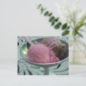 IJs in een kom Briefkaart (Staand voorkant)