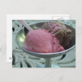 IJs in een kom Briefkaart (Voorkant / Achterkant)