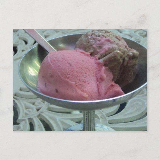 IJs in een kom Briefkaart (Voorkant)