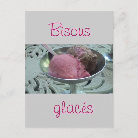 IJs in een kom Briefkaart (Voorkant)