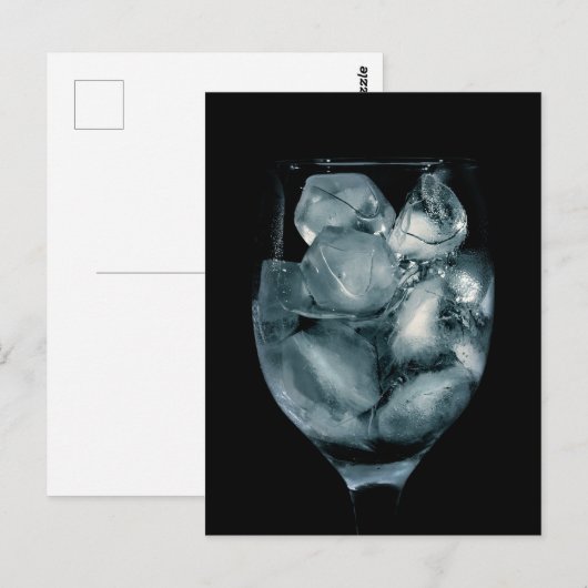 IJs in glas Briefkaart (Voorkant / Achterkant)