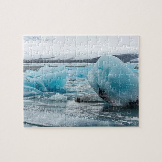 Ijs in gletsjermeer Jokulsarlon Legpuzzel (Horizontaal)