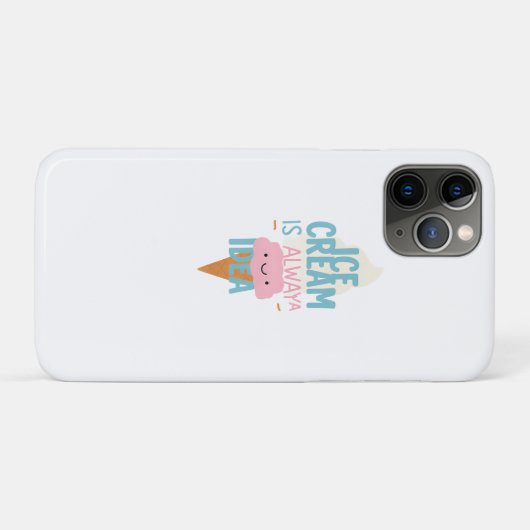 IJs is altijd een goed idee 🍦 | Schattigee pastel Case-Mate iPhone Case (Achterkant (horizontaal))