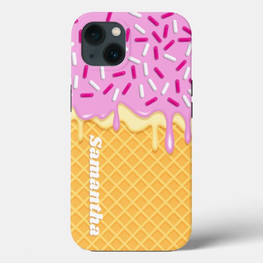 Ijs Kawaii Waffel Kegel Popsicle Case-Mate iPhone Case (Achterkant)