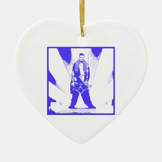 Ijs Klim Baby Keramisch Ornament (Voorkant)