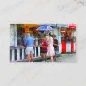 Ijs kopen op de kermis visitekaartje (Achterkant)
